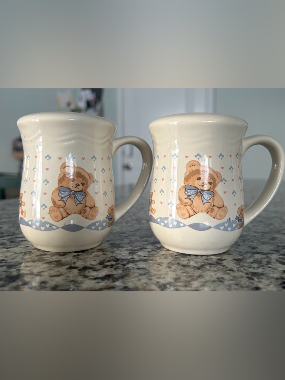 Vintage Tienshan Theodore Country Teddy Bear Shakers with Set-2  4”Tall